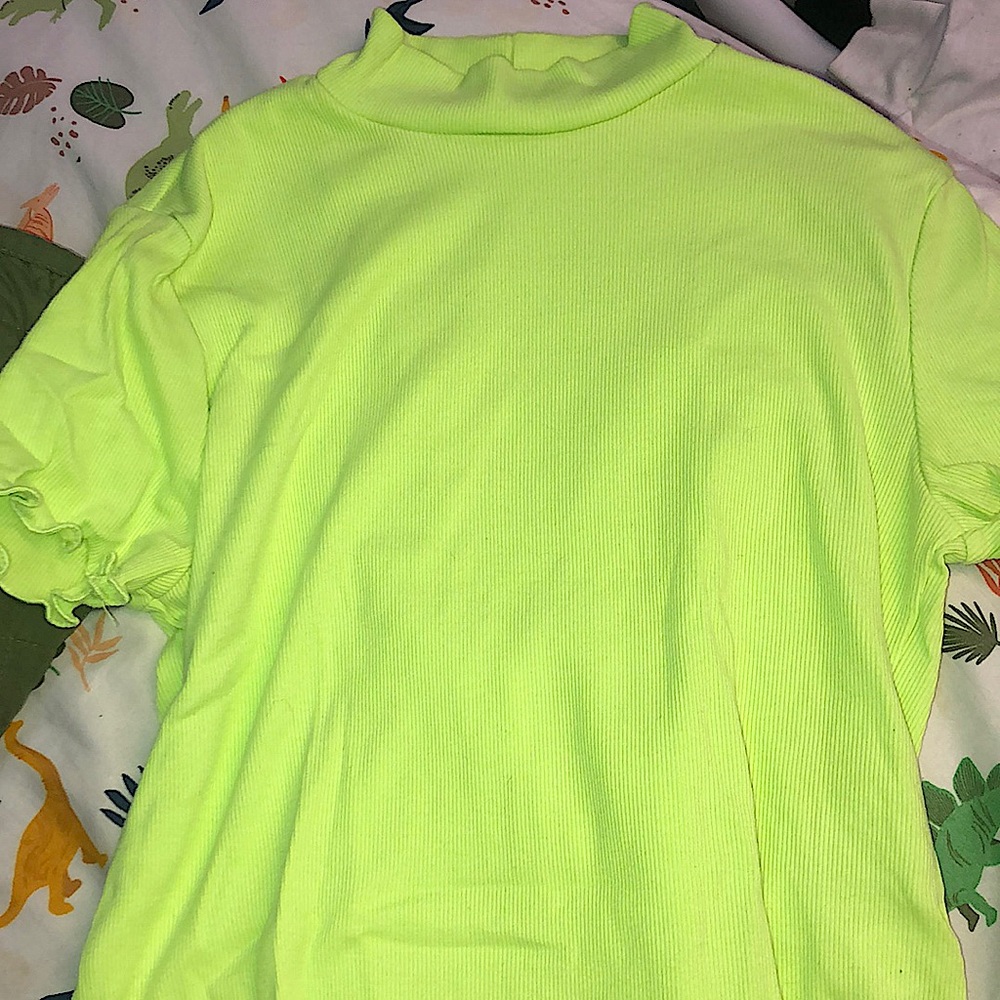 Neon Green Form-Fitted Tee